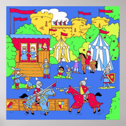 Toernooi van het kasteel poster (Voorkant)