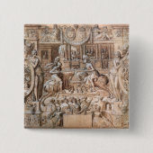 toernooi vierkante button 5,1 cm (Voorkant)