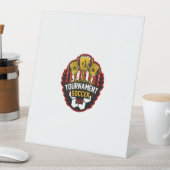 toernooi voetbal reclamebord met voetstuk (Insitu)