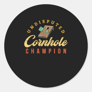 Toernooi Winnaar Cornhole Champ Ronde Sticker
