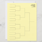 Toernooischema sjabloonblad voor 16 spelers (Voorkant)