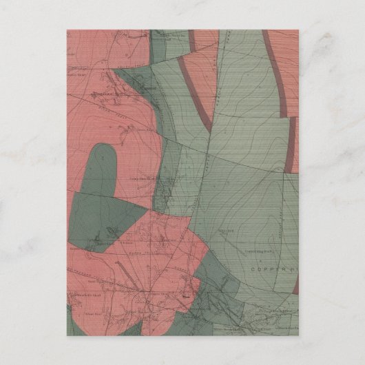 Toertelotte Park Mining District Map Briefkaart (Voorkant)