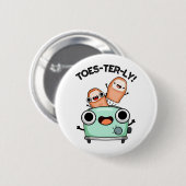 Toes-terly Grappige Teen Pun Ronde Button 5,7 Cm (Voorkant /achterkant)