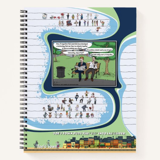 Toe's Town Comic | Spiraal Notebook Notitieboek (Voorkant)