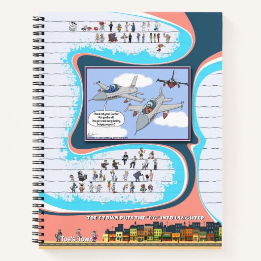 Toe's Town Comic | Spiraal Notebook Notitieboek (Voorkant)