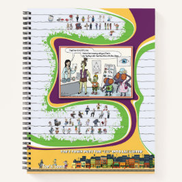 Toe's Town Comic | Spiraal Notebook Notitieboek