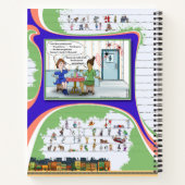 Toe's Town Comic | Spiraal Notebook Notitieboek (Achterkant)