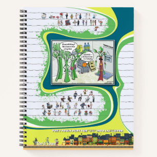Toe's Town-strip Spiral Notebook Notitieboek