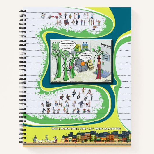 Toe's Town-strip | Spiral Notebook Notitieboek (Voorkant)
