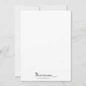 Toeslag door de uitnodiging van de Bridal van het (Achterkant)