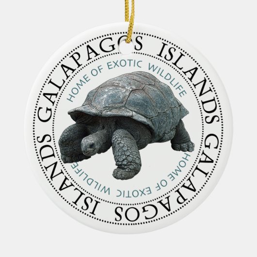 Toeslag op de Galapagos-eilanden Keramisch Ornament (Voorkant)