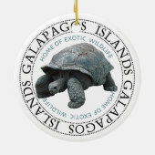 Toeslag op de Galapagos-eilanden Keramisch Ornament (Achterkant)