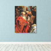 Toeslag van de Magi, 1624 Canvas Afdruk (Insitu (Houten vloer))