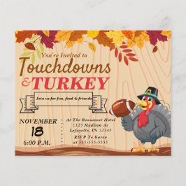 Toeslagen en uitnodiging tot Thanksgiving in Turki Flyer
