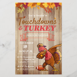 Toeslagen en uitnodiging tot Thanksgiving in Turki Flyer