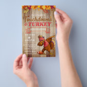 Toeslagen en uitnodiging tot Thanksgiving in Turki Flyer (Hand)