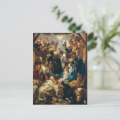 Toeslaging van de Magi door Jacob Jordaens Briefkaart (Staand voorkant)