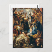 Toeslaging van de Magi door Jacob Jordaens Briefkaart (Voorkant / Achterkant)