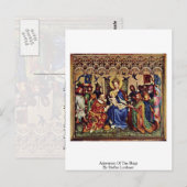 Toeslaging van de Magi door Stefan Lochner Briefkaart (Voorkant / Achterkant)