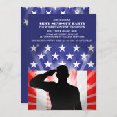 Toespraak aan de militaire uitzending van de vlag kaart (Voorkant / Achterkant)