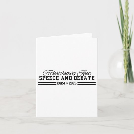 Toespraak en debat 2024-2025 kaart (Voorkant)