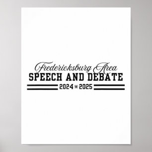 Toespraak en debat 2024-2025 poster