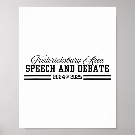 Toespraak en debat 2024-2025 poster (Voorkant)