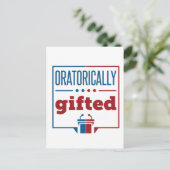 Toespraak en debat Oratorisch geschilderd Briefkaart (Staand voorkant)