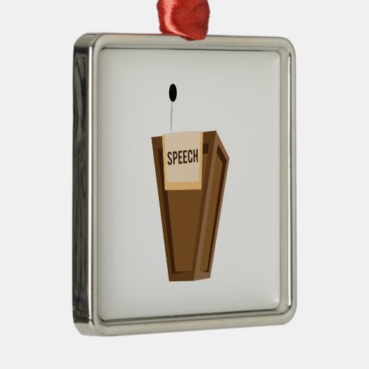 Toespraak Metalen Ornament (Rechts)