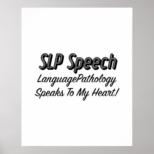 Toespraak Spraaktaalpathologie SLP — Spraakspecifi Poster (Voorkant)