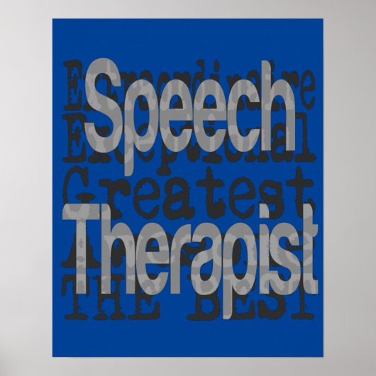 Toespraak Therapist Extraordinaire Poster (Voorkant)