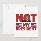 Toespraak tijdens inauguratie van anti-Trump Niet  Briefkaart (Voorkant / Achterkant)