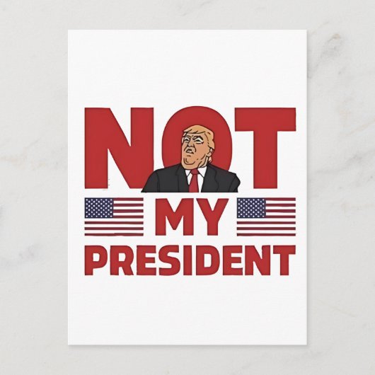 Toespraak tijdens inauguratie van anti-Trump Niet  Briefkaart (Voorkant)