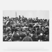 Toespraak van Abraham Lincoln in Gettysburg: Einde Acryl Bord (Voorkant)