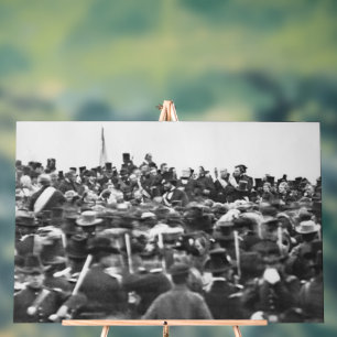 Toespraak van Abraham Lincoln in Gettysburg: Einde Acryl Bord