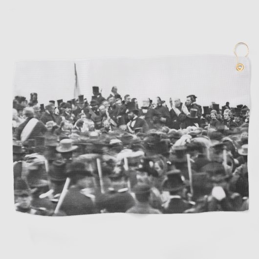 Toespraak van Abraham Lincoln in Gettysburg: Einde Golfhanddoek (Horizontaal)