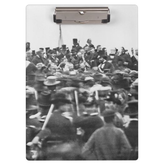 Toespraak van Abraham Lincoln in Gettysburg: Einde Klembord (Voorkant)