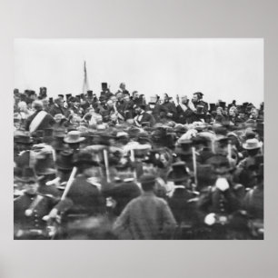 Toespraak van Abraham Lincoln in Gettysburg: Einde Poster