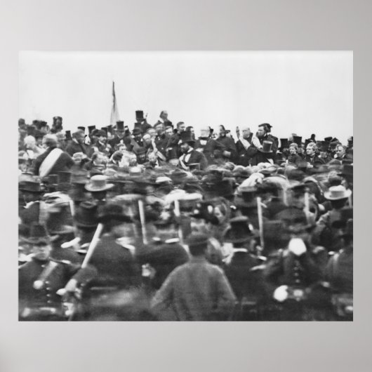 Toespraak van Abraham Lincoln in Gettysburg: Einde Poster (Voorkant)