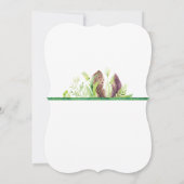 Toespraak van de Feather en de Foliage Boho Bridal Kaart (Achterkant)