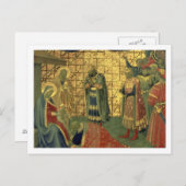 Toespraak van de Magi, detail van een predella rui Briefkaart (Voorkant / Achterkant)
