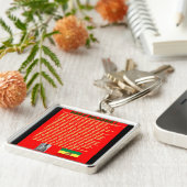 Toespraak van Haile Selassie tijdens de beroemde o Sleutelhanger (Zijkant)