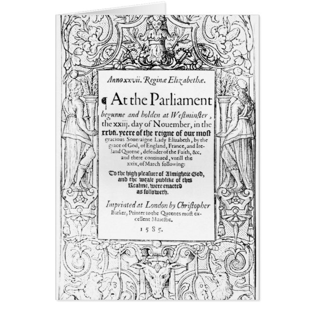 Toespraak van het parlement (Voorkant)