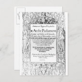 Toespraak van het parlement briefkaart (Voorkant / Achterkant)