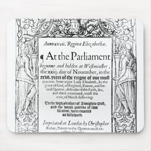 Toespraak van het parlement muismat (Voorkant)