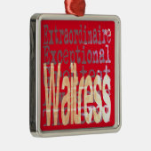 Toespraak van Waitress Metalen Ornament (Rechts)