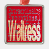 Toespraak van Waitress Metalen Ornament (Voorkant)