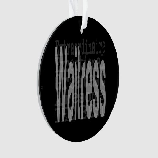 Toespraak van Waitress Ornament (voorkant)