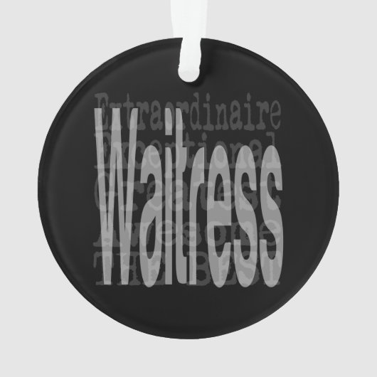 Toespraak van Waitress Ornament (achterkant)