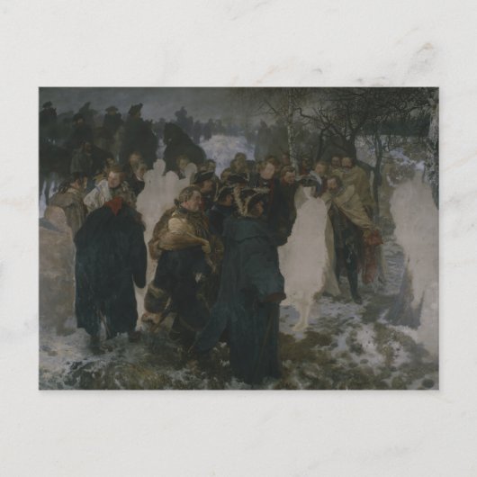 Toespraak voor de strijd tegen Leuthen, 1858 Briefkaart (Voorkant)